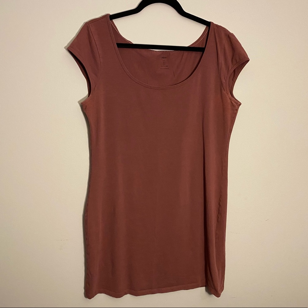H&M mauve tunic top